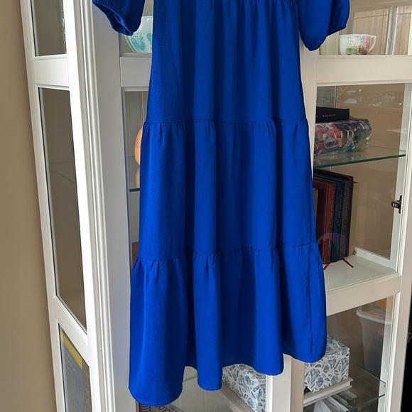 DONATED- NWOT Monteau royal blue tiered dress - Picture 10 of 10